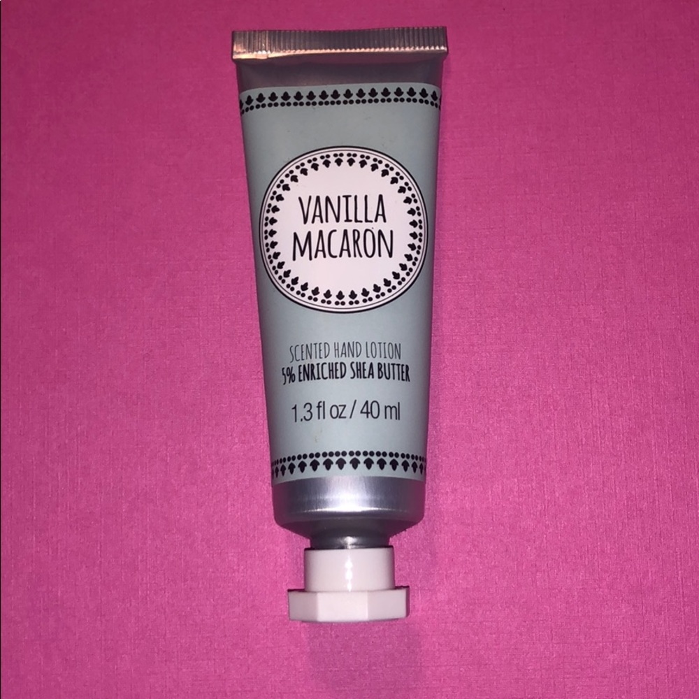 vanilla macaron shea butter hand lotion